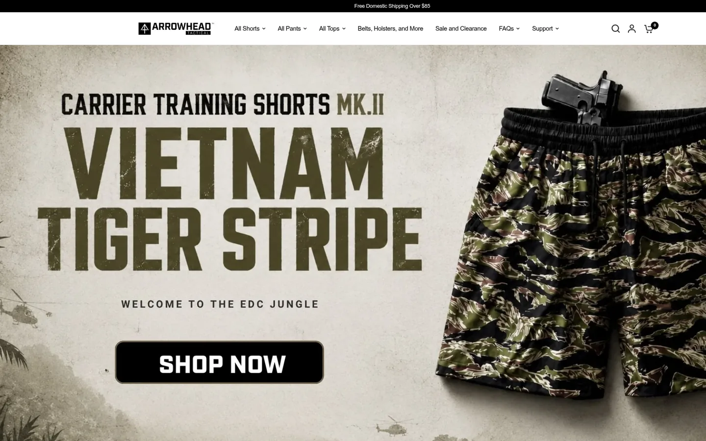 Arrowhead Tactical Apparel storefront